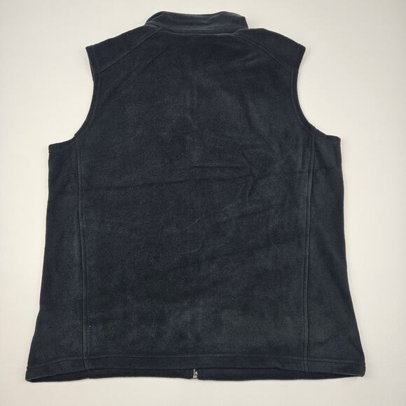 Columbia Full Zip Steens Mountain Fleece Vest Men's L Black Breathable Warmth - Picture 4 of 7